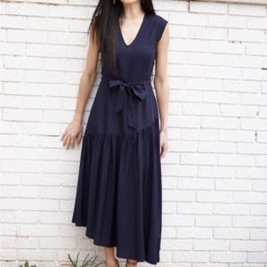 FRNCH button back midi dress